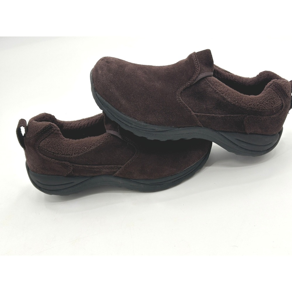 L.L Bean PrimaLoft Suede Slip On Shoes Brown Cozy Outdoor Womens 8.5 - Picture 7 of 10
